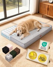 Orthopedic Waterproof Dog Bed for Extra Large Dogs, Machine-Washable Removabl...