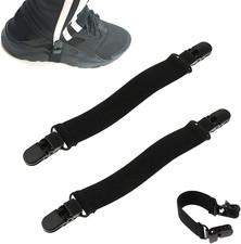 2 Pcs Boot Straps Boot Clip Elastic Pant Leg Straps for Men Women,Black