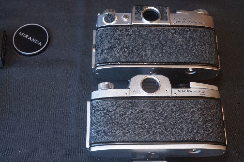 Miranda 3 vintage cameras 4 lenses great collection all working great ...