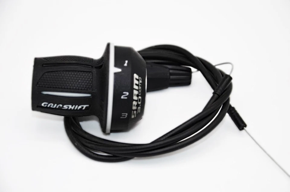 SRAM Drehgriffschalter 3-Gang Grip Shift 3.0 comp inkl. Schaltzug 133cm m. Hülle