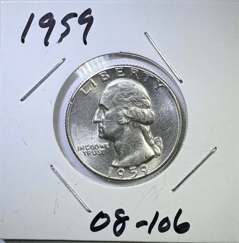 1959 25c SILVER Washington Quarter UNCIRCULATED (08-106)