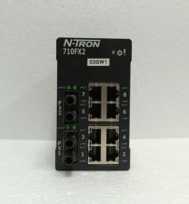 N-TRON 710FX2-ST Managed Industrielle Ethernet Schalter 10-Port(8 RJ45+2 LWL)