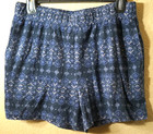 Eddie Bauer S blue fleece pajama or lounge wear shorts w pockets — photo 1