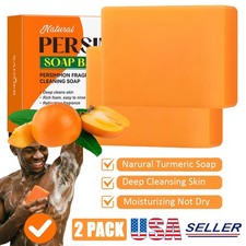 2PCS Persimmon Soap Bar for Body Odor Control Purifying Deodorizing Body Wash