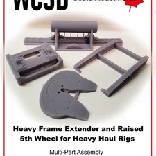resin 3d printed OILFIELD HEAVY FRAME EXTENSION 1/24-25TH SCALE by WC3D