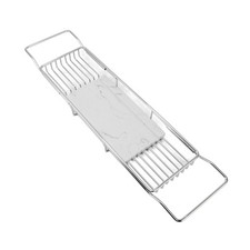 Bathtub Tray Table, Stainless Steel Marble Bathtub Trays for Tub Bath Tub Cad...
