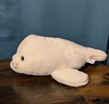 SeaWorld White Seal Sea Lion Pup Baby Plush Stuffed Animal 16in CUTE Plush