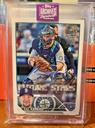 🔥 CAL RALEIGH - ON-CARD AUTO /51! 🔥 2025 TOPPS ARCHIVES SIGNATURE SERIES