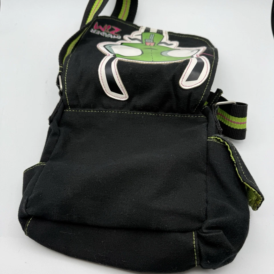 Raro Bolso Mensajero Usado Good Nickelodeon 2006 Invader Zim Gir Escena Foto 4 de 4