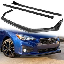 9Pcs Front Bumper Lip Side Skirt Extensions Diffuser Subaru Impreza