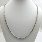 BA BALI SUARTI signed BYZANTINE STERLING SILVER NECKLACE / 24" 3mm