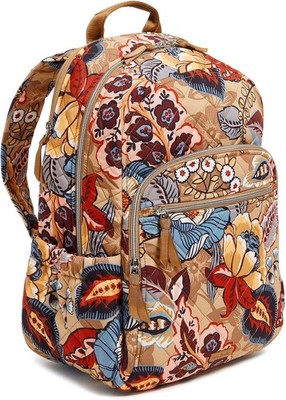 Vera Bradley Performance Twill Campus Backpack Botanical Beauty School Work
