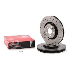 2 Bremsscheiben Vorne 350 MM Perforiert Brembo Mercedes Klasse A (W176) 45 AMG