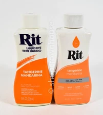 2 Rit Liquid Dye All Purpose Fabric Color 8 fl oz - TANGERINE