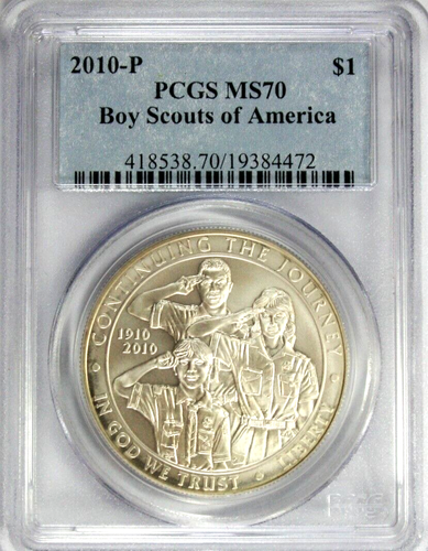 2010-P Boy Scouts of America Dollar PCGS MS 70 #GA5-72