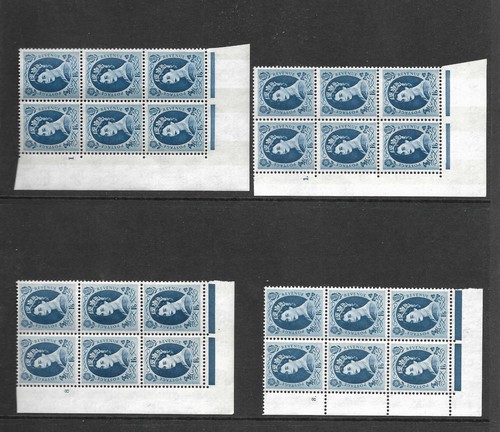 Wilding Violet Phos 9.5mm complete set of cylinder blocks UNMOUNTED MINT - Picture 10 of 10