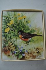 Vintage Hallmark Photo Album with Robin Memory Mount Pages