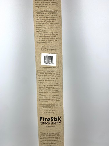 Firestik Firefly FL3 Black 3 ft Flex Fiberglass CB Radio Antenna tuneable USA - Zdjęcie 7 z 9