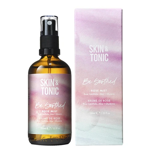 Skin & Tonic Be Soothed Rose Mist – Facial Toner with Organic Rose Water & Aloe