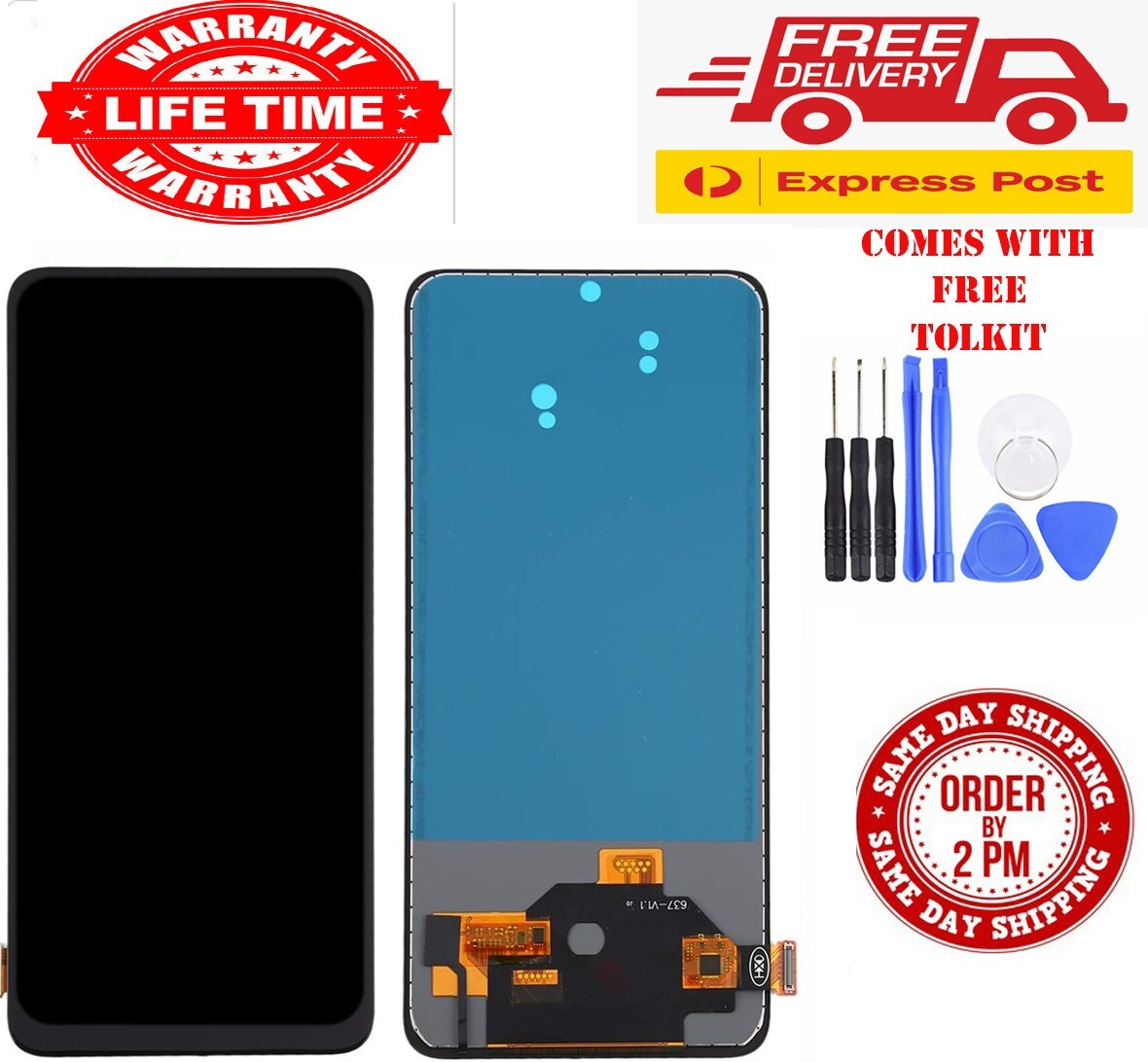 OPPO Reno 10x Zoom CPH1919 LCD Display Touch Screen Digitizer