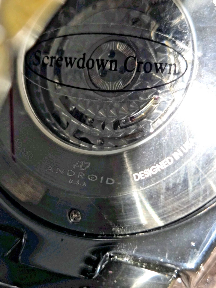 ANDROID Men's AD650 Hercules Tourbillon Automatic Black Ceramic Watch 2/500 NIB! - Image 3 of 4