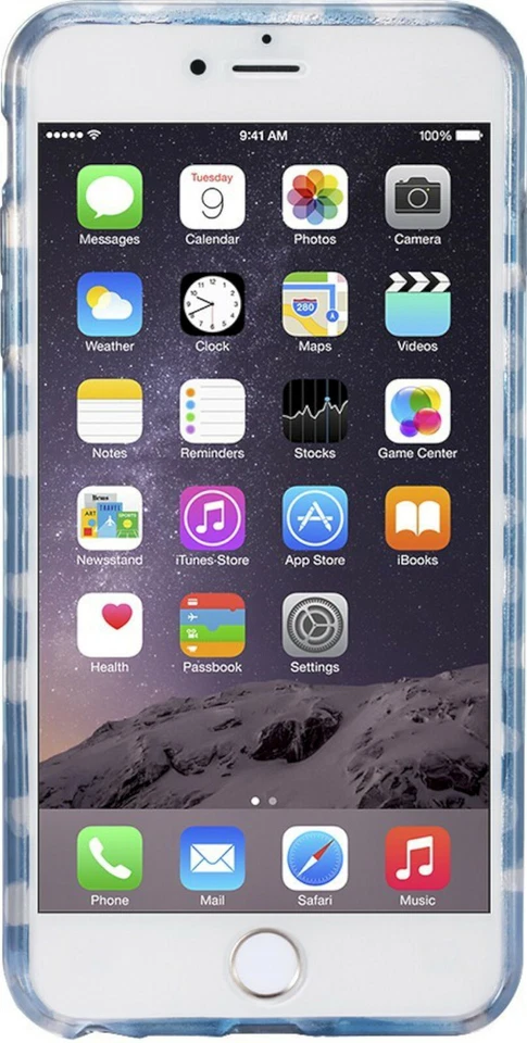 全新 Dynex 软壳 TPU 保护壳 适用于 iPhone 6+ / 6s Plus 蓝色 带白色 Clouds Sky — 第 4/4 张图片