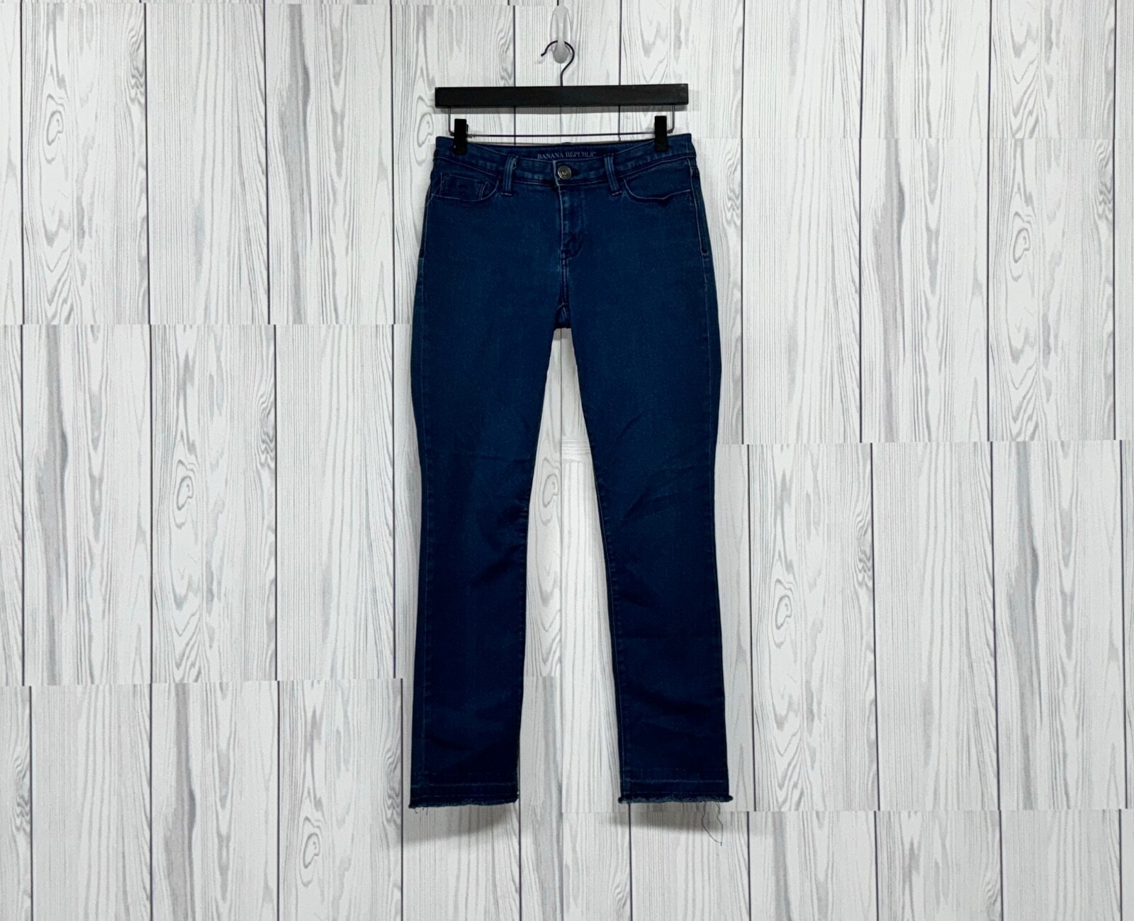 Banana Republic Jeans Womens Size 27 Skinny Fit Dark Wash Blue Denim Stretch
