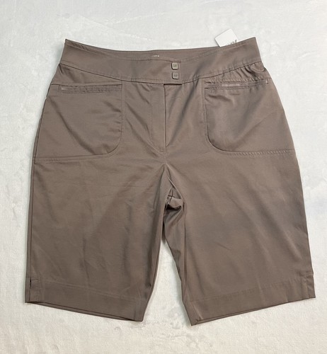 Tail 21" Tech Golfshorts Damengröße 8 taupe schräge Tasche Einzelhandel $ 91 neu mit Etikett
