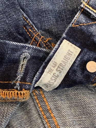 Abercrombie & Fitch Jeans Mens 30x32 Classic Straight Button Fly Dark Wash Denim - Picture 9 of 11