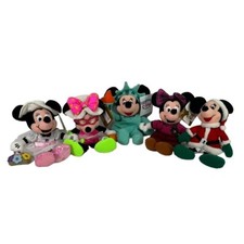 MINNIE MOUSE Mini Bean Bag Plush Lot of 5 Disney Store 8 Inch NWT