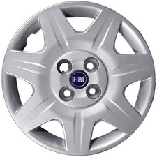 COPRICERCHIO COPPA RUOTA LOGO BLU FIAT PUNTO DYNAMIC R14 RAGGIO 14'' POLLICI