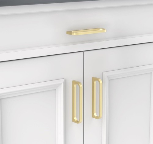 Haliwu 4 Pack Gold Cabinet Pulls, Kitchen Cabinet Handles Gold Drawer Pulls - Bild 7 von 8