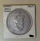 1969 Year of the Cardinal Gaylords Carnival Silver toned Medal Token Mardi Gras — photo 3