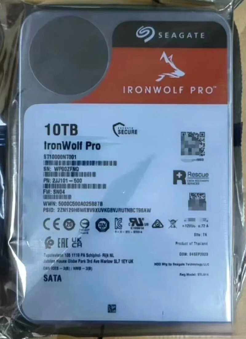 【中古】10TB HDD SEAGATE Iron Wolf Amazon.com: Seagate IronWolf 10TB NAS Internal Hard Drive