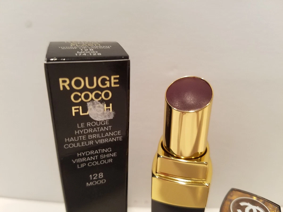 Chanel Coco Flash Hydrating Vibrant Shine Lipstick #128 Mood 0.1 Oz