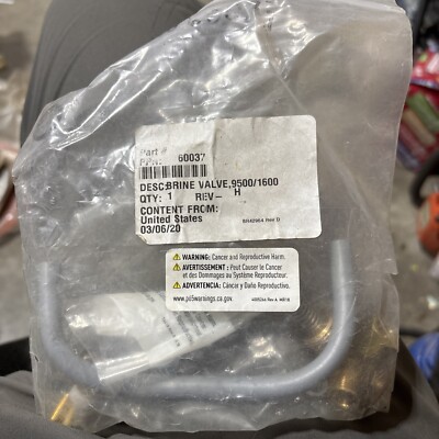 60037 Fleck Brine Valve Assembly, For Use With Fleck 1600/9500, Flow