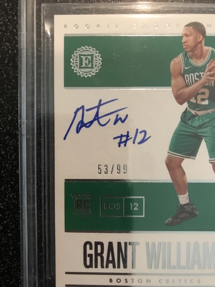 GRANT WILLIAMS 2019-20 Panini Encased RC Endorsements SN# 53/99 BGS 9.5/10 AUTO - Image 3 of 4