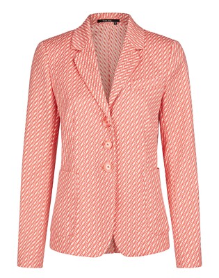 MARC AUREL modischer Blazer aus grafischem Jacquard in Coral NEU