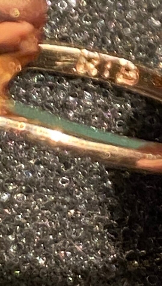 SUPERB 18K Solid Gold - Tsavorite Cluster Fancy C… - image 8