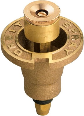 Orbit Half Spray Pattern All Brass Pop-Up Nozzle, 