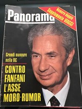 Rivista Panorama 1975 nr. 472 Grandi manovre della DC, Fanfani Moro Rumor