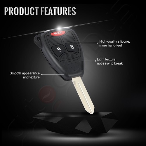 2 Remote Car Key Fob for Dodge Durango Nitro 2004 2005 2006 2007-2010 Buttons - Picture 5 of 6