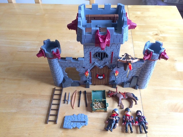 playmobil black baron castle