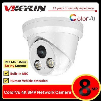 Hikvision Compatible 4K MIC Full Color CCTV 8MP Security Camera IP67 Bulk Sales