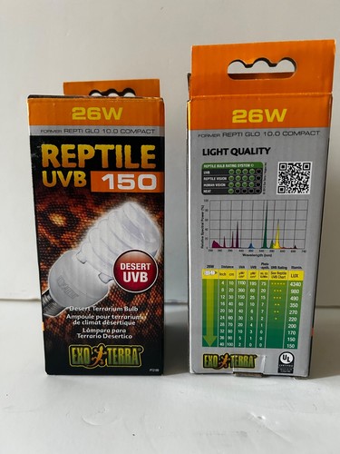 Exo Terra Reptile UVB 150 Desert Terrarium Bulb 26 Watt