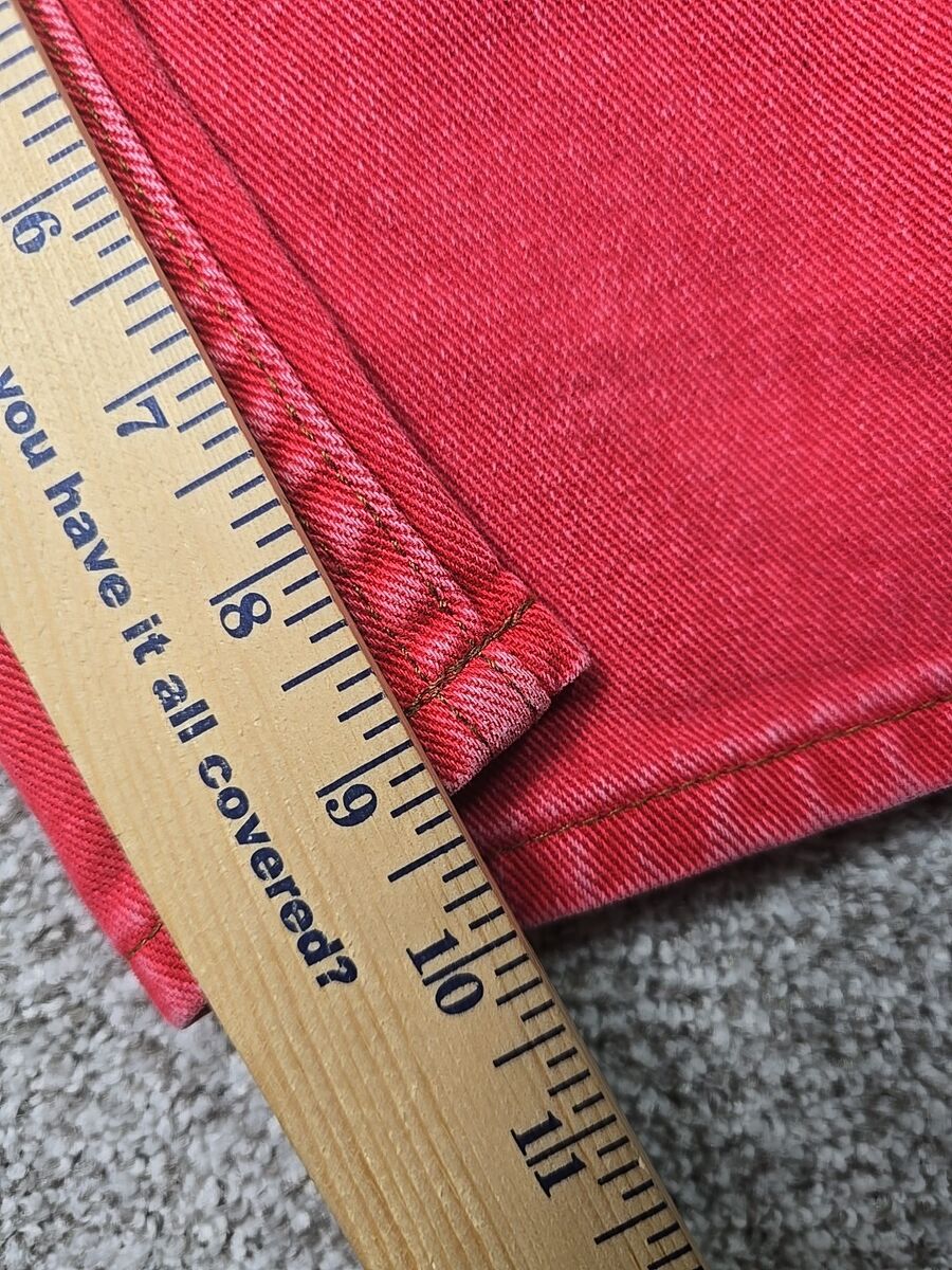 Arizona Jean Company Shorts Mens 32 Red Denim Chino Vintage Arizona Jean Company Shorts Mens 32 Red Denim Chino Vintage