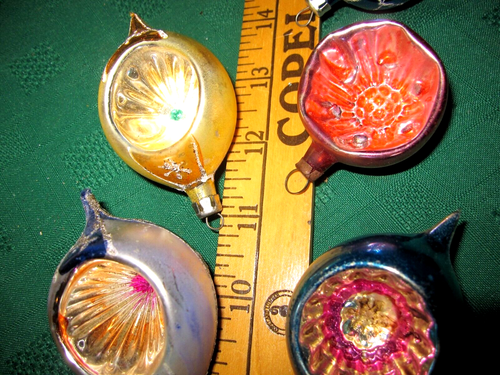 VTG 12 BEAUTIFUL POLAND ORNAMENTS INDENT ROUND & POINTED ORIG CHRISTMAS TREE BOX - Picture 16 of 24