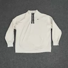 Nike Sportswear 1/4 Zip Pullover Women's Size Large White
