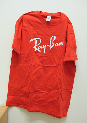 T-Shirt Ray Ban Herren Rot Größe S
