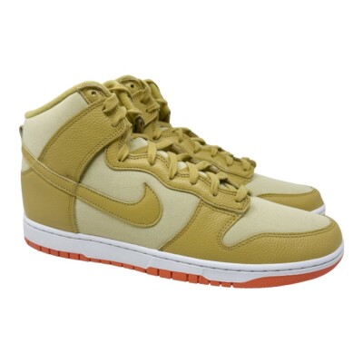 Nike Dunk High Retro PRM DV7215-700 Team Gold/Safety Orange/Wheat Gold Size 14